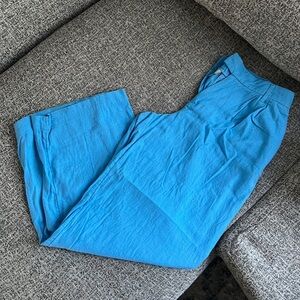 Target bright blue linen pants